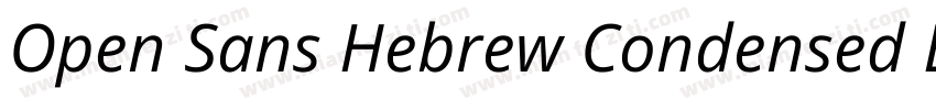 Open Sans Hebrew Condensed Extra Bo字体转换